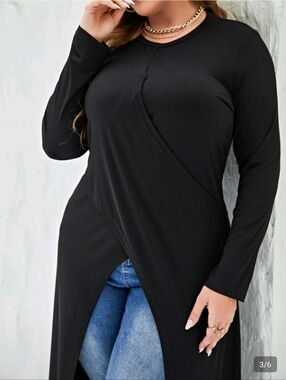 Mulvari Plus Tulip Hem Top
